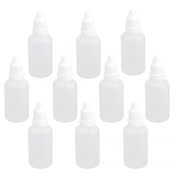 10Pcs 30ml Empty Plastic Squeezable Dropper Bottles For Eye Drops Lab Liquid